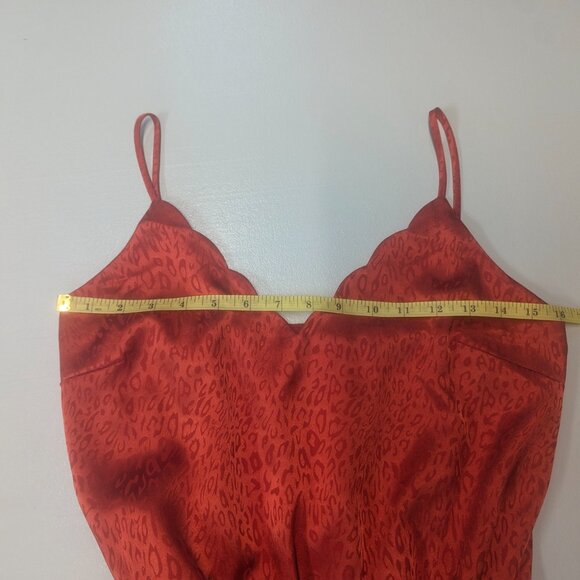 Socialite Size Small Red Satin Jumper - Picture 8 of 16